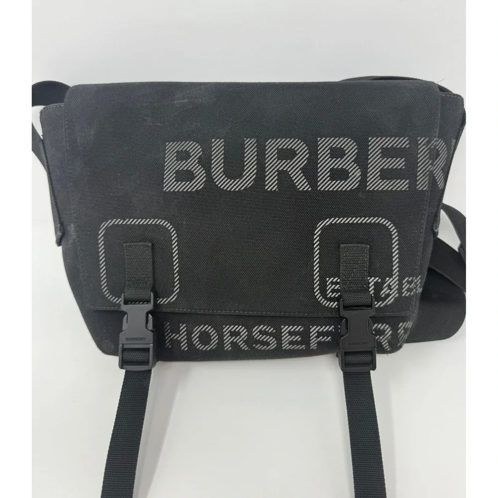 Burberry Horseferry Print Messenger Bag Black